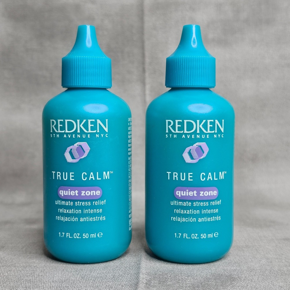(X2) REDKEN True Calm Quiet Zone Leave-In Hair Stress Relief Treatment 1.7 oz ea